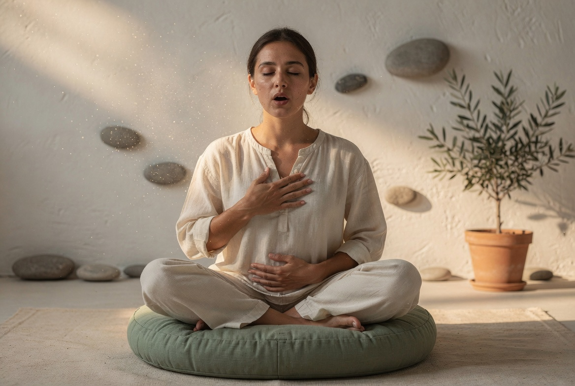 Breath-led nervous system regulation practice